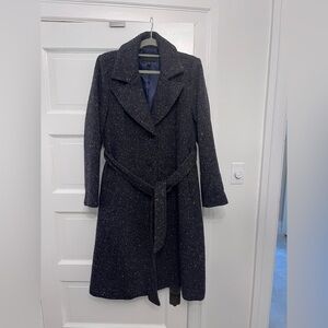 Elegant Tweed Long Coat